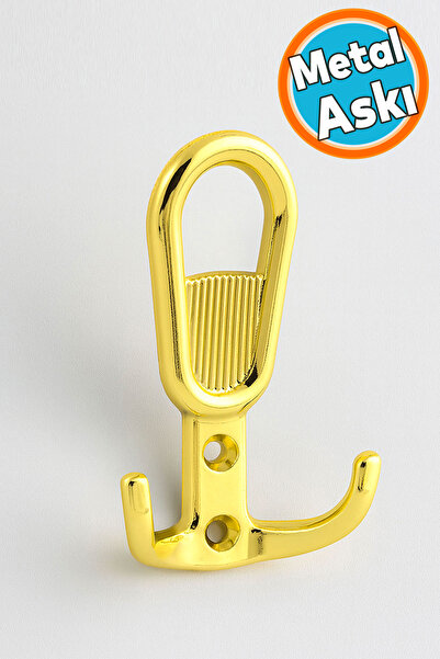 NZB Metal Gold Altın Askı Askılık Duvar Vidalı Çanta Elbise Asma Portmanto Ve...