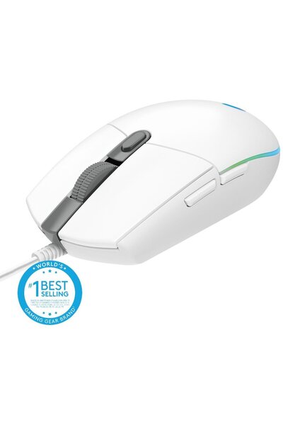 logitech Gaming mouse G102 Lightsync, 8000 dpi, RGB, White