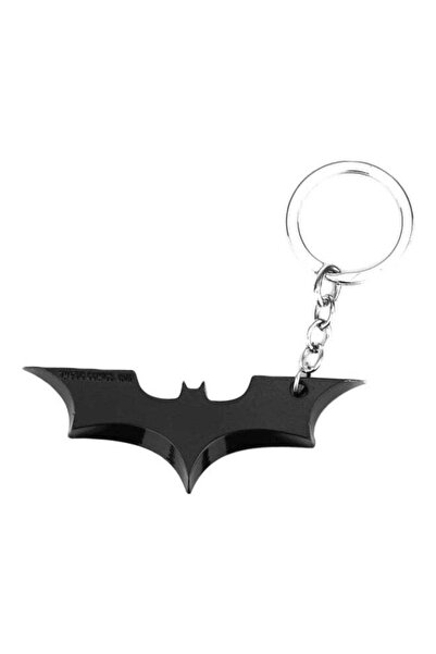 GENERAL سلسلة مفاتيح سوداء عليها شعار باتمان