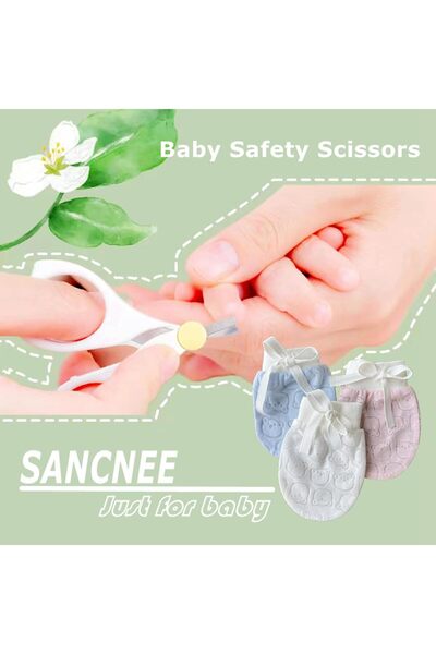 OASISGALORE 4 أزواج من قفازات الأطفال حديثي الولادة - قفازات مضادة للخدش وجيد...