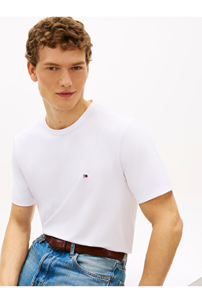 Tommy Hilfiger Men White Moisture Wicking T-Shirt