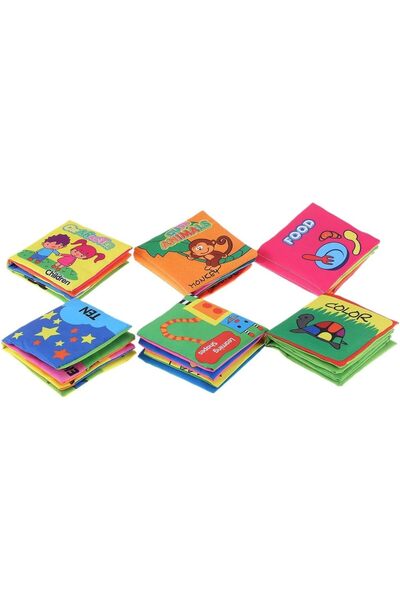Generic First Soft Cloth Book for Babies - 6 Pieces