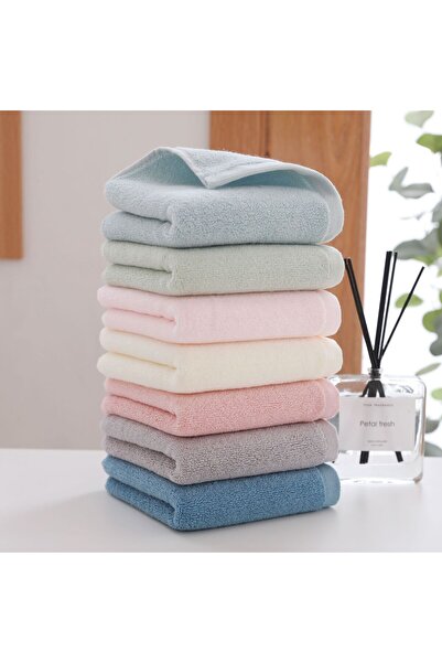 sharpdo Pure Cotton Towel Soft Thick Face Towel Set Comfortable Absorbent Full Cotton Towel 6 Pack Set