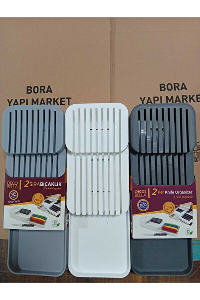 GenelTedarik Drawer Knife Holder 2 Row Organizer