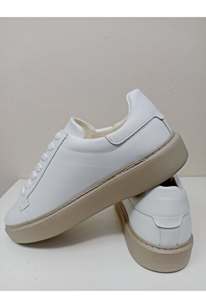 MODA Genuine White Leather Unisex Casual Shoes Dallas