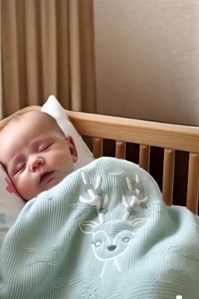 QUB CLUB Knitted Pattern 100% Cotton Baby Pique Blanket