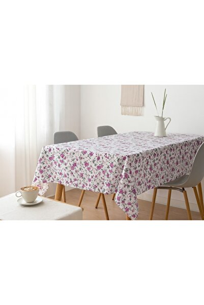 Brava Casa Tablecloth Pink Rosy Floral 140×600 cm, BravaCasa