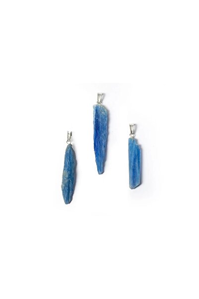 Mood Necklaces Raw blue kyanite pendant -- ± 3.5 cm