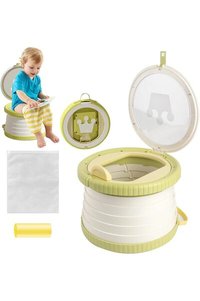 LinJie Folding Portable Potty Training Seat for Children with Storage Bag and...