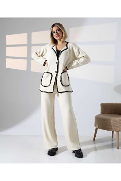 Cemre Life New Deux Women's Fisto Detailed Knitwear Set