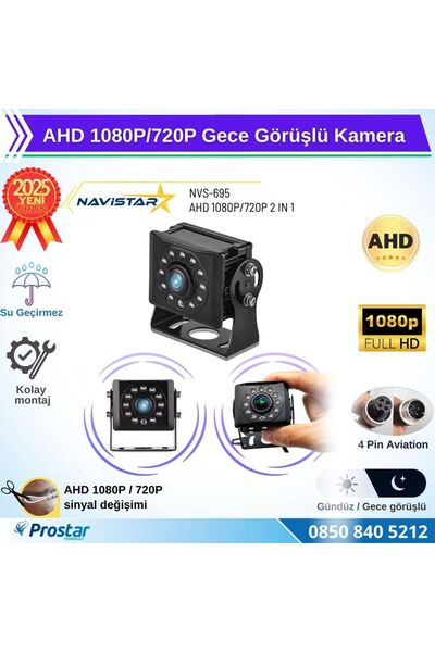 Navistar AHD 1080P/720P Dönüşümlü 11 ledli Gece Görüşlü Kamera