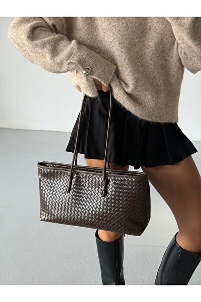 ALTUDA Knitted Patterned Tote Bag Lisbon