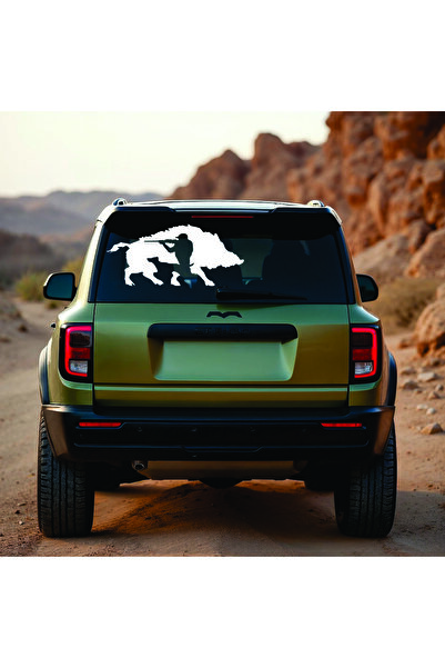 StickITsibiu Bear Hunter – Stickere Auto 4×4 Off-Road – Dimensiuni 40x18 cm.
