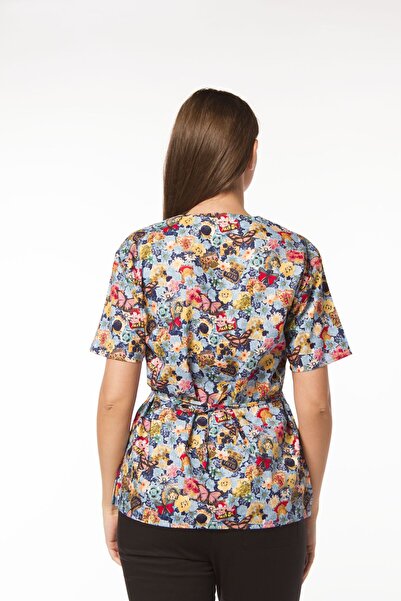 Femina Medical Kult 100% cotton medical blouse with Printed