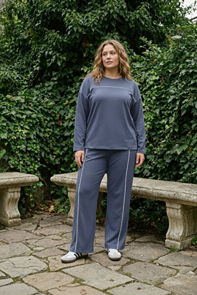 Elisho Plus Size Osho Modal Fabric Tracksuit Set