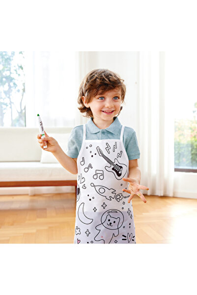 Hape Colour Me Arts & Crafts Waterproof Coloring Apron 7 pcs