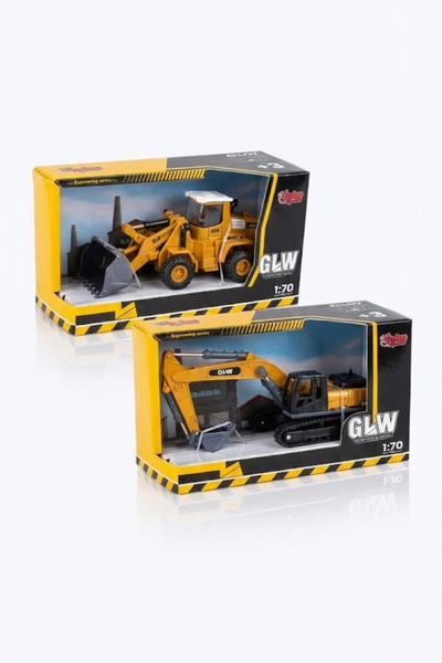 viyol marketim مجموعة ألعاب آلات البناء 1:70 - نموذج لعبة مركبات البناء المصغ...