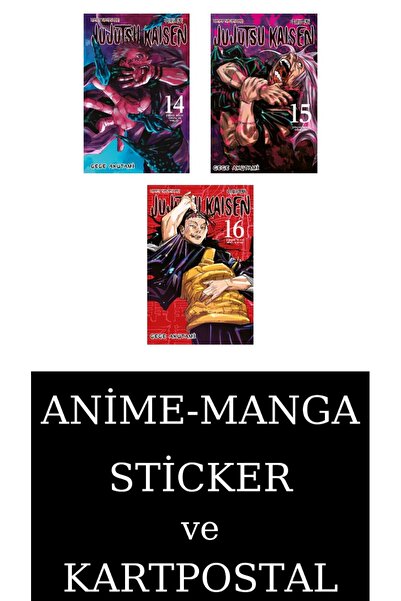 Gerekli Şeyler Yayıncılık Jujutsu Kaisen 14-15-16 Manga Seti (3 KİTAP) / Anim...
