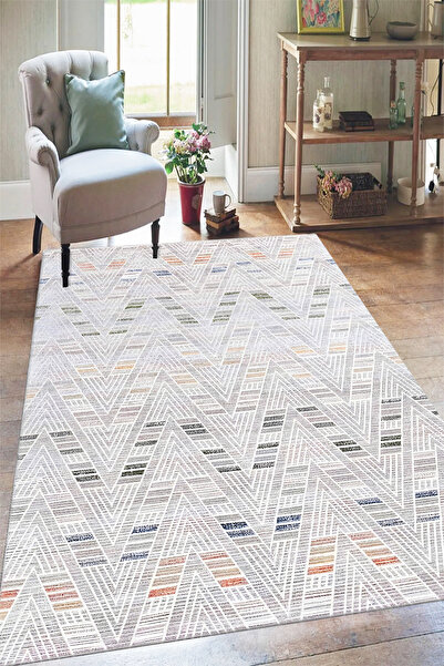 GECE HOME DİJİTAL BASKILI Kaymaz Taban Yıkanabilir Modern Mutfak Halısı Salon...