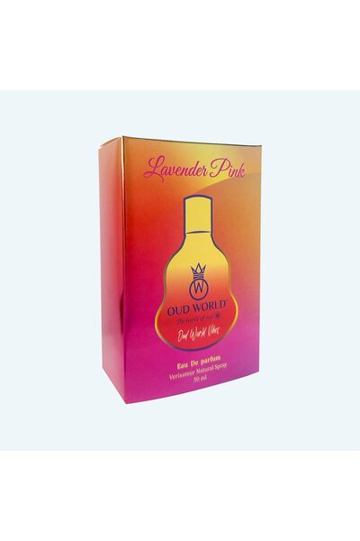 OUD WORLD Lavender Pink EDP Unisex – Luxury Niche Fruity Floral Woody Fragrance – 50ml