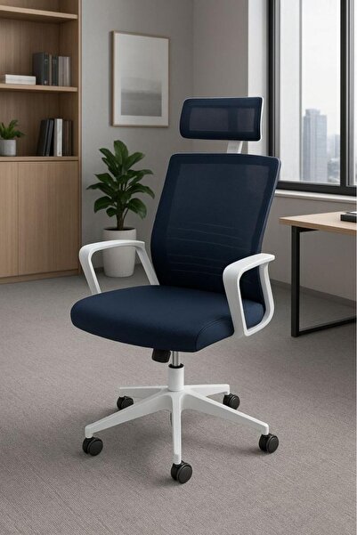 DEC59 Mesh swivel chair with comfortable armrests