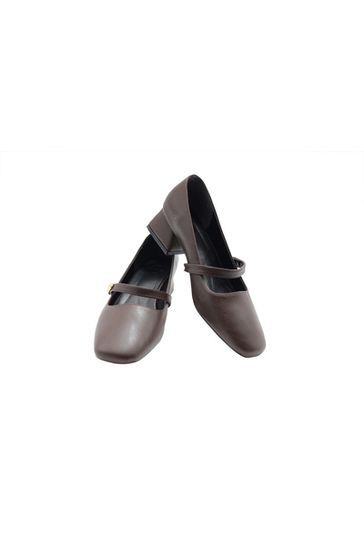 AYAKKABIMOOD 4 cm Thick Heeled Women's Shoes