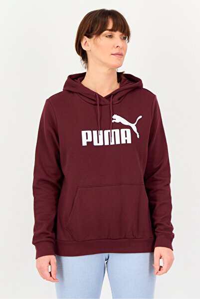 Puma Women Sportswear Fit Long Sleeve Outdoor Hoodie, Wine