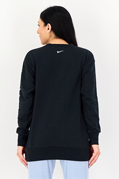 Nike Women Loose Fit Long Sleeve Training Sweatshirt, Black