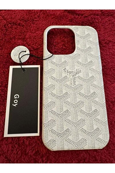 multi İmpex iPhone 15 Pro Max Luxury Patterned Shockproof Case White