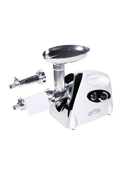 micul fermier Electric meat grinder 1190W, stainless steel blade, sausage/tomato/meatball accessories, plates incl