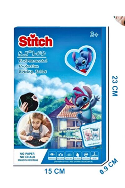 OEM Tableta de Scris LCD 8.5” Stitch, Writing Tablet pentru Copii, Reutilizabilă, fără Hârtie, 15×23 cm