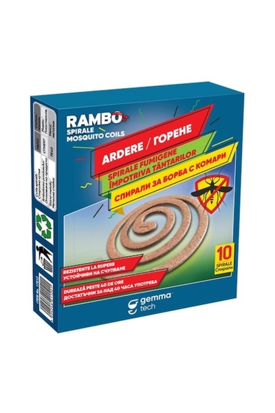 RAMBO Spirale anti-țânțari - 10 bucăți