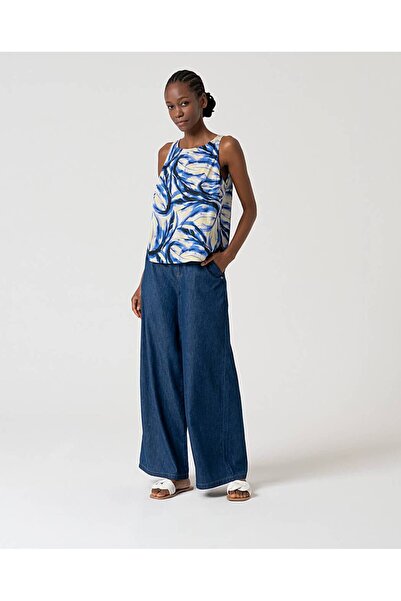 Surkana Top fără mâneci-Albastru-S