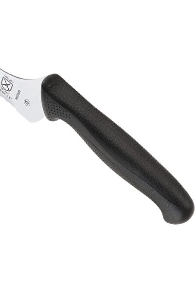 Mercer Culinary M23890 Millennia Black Handle, 9-Inch Offset Wavy Edge, Bread Knife