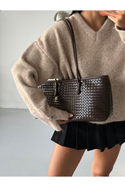 ALTUDA Knitted Patterned Tote Bag Lisbon