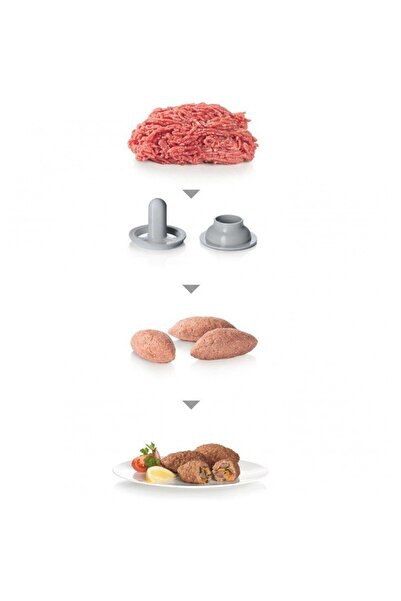 Bosch Masina de tocat carne MFW45020, 1600 W, 2.7 Kg/min, Alb/Gri