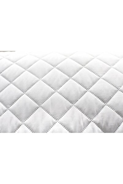 JOJO HOME Set of 2 rectangular cushions, quilted microfiber, 50x70 cm, white