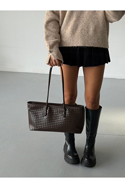 ALTUDA Knitted Patterned Tote Bag Lisbon