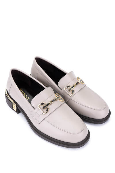 Tamer Tanca Women's Genuine Leather Mink Loafer Shoes