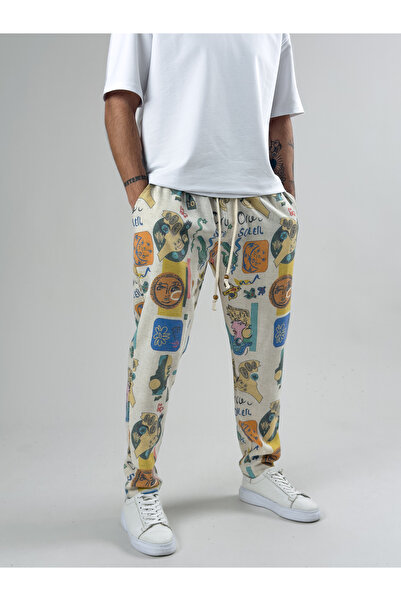 COCOPELLI Ethnic Patterned Men's Baguette Pants Coc2588