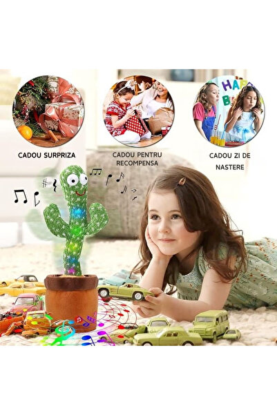 OEM Interactive toy, Talking and Dancing Cactus, Imitates and records voice, sings and dances