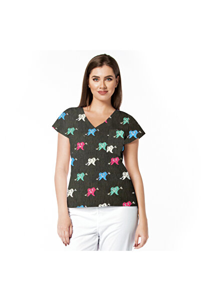 Femina Medical Doll 100% cotton medical blouse with Printed for women