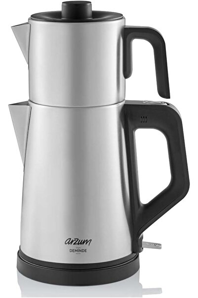 Generic AR3129 Deminde Tea Maker - Stainless Steel, 1.8L Kettle & 1L Teapot