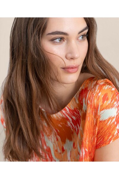 Surkana Top fără mâneci cu guler tip barcă - Multicolor - S