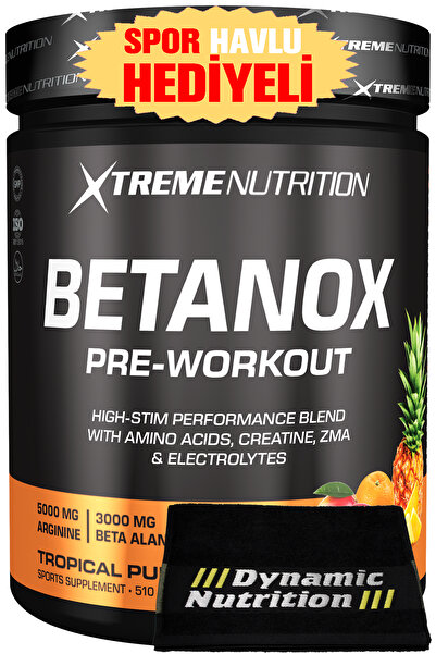 Xtreme Nutrition Hediyeli - Betanox Pre-workout - 510 G - Tropikal Aroma - 34 Servis - Pre Work Out Kreatin Zma