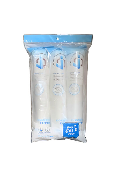 genric وسادات قطنية ناعمة مستديرة عضوية للوجه - 450 قطعة