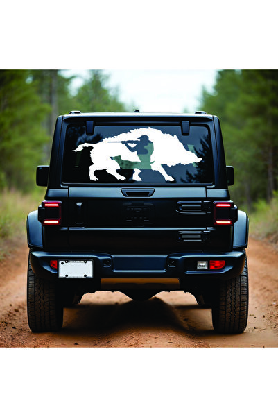 StickITsibiu Bear Hunter – Stickere Auto 4×4 Off-Road – Dimensiuni 20x9 cm.