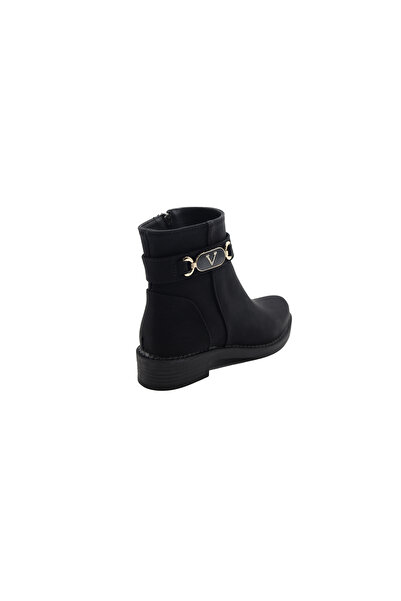 AYAKKABIMOOD Thermo Sole Black Emerald Buckle Women's Boots