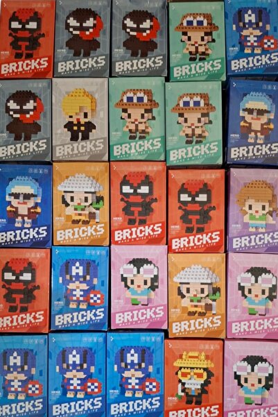 Pofika Bricks Mini Blok Yapı Taşı Yapboz Figür (RASTGELE 1 MODEL GÖNDERİLİR)