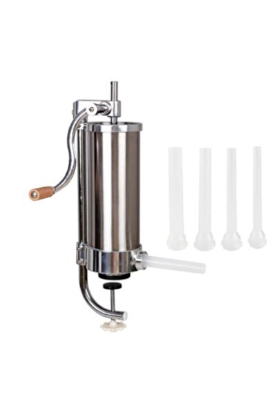 micul fermier Vertical sausage maker 3kg, clamp base, 4 nozzles included, stainless steel